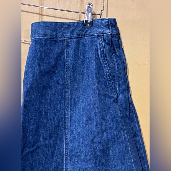 LL Bean Classic Denim Skirt - Picture 5 of 9